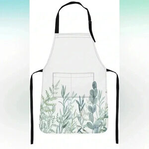 Floral Botanical Leaf Apron